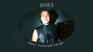 my most listened songs of 2023
