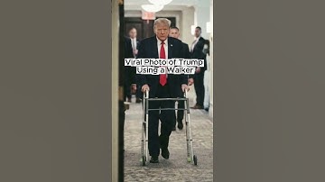 Viral Photo of Trump Using a Walker ....😳🛑