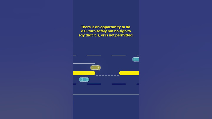 When can you perform a U-turn?
