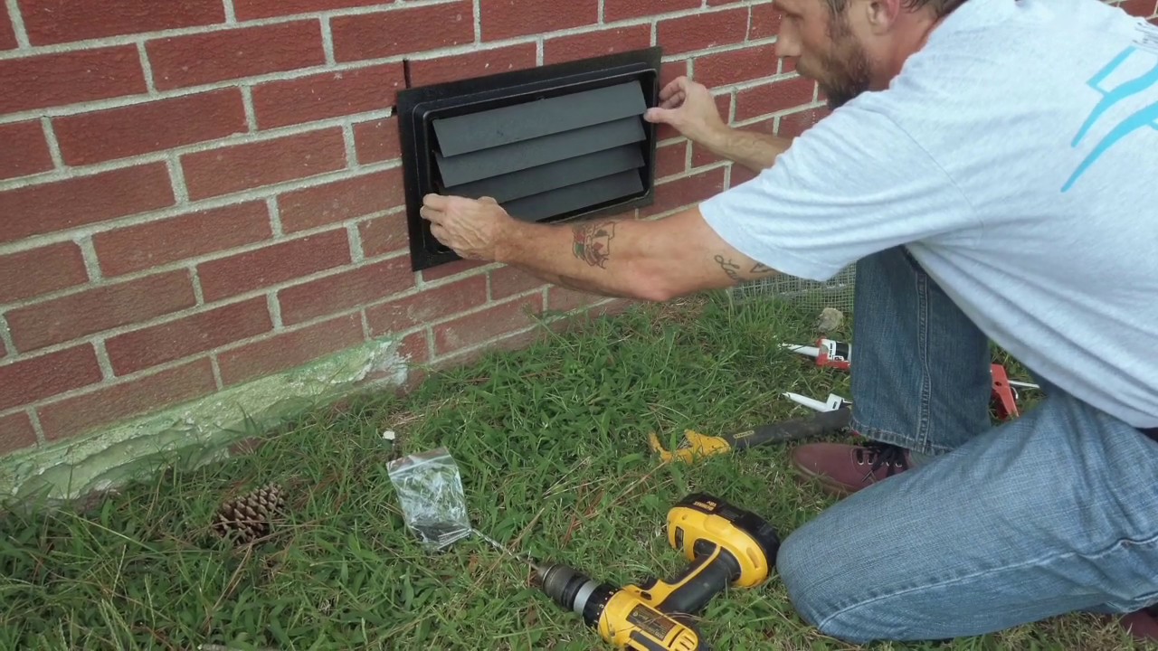 Icc Flood Vent Installation Crawl Space Door Systems Youtube