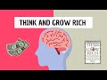 Think and grow rich detailed summary by napoleon hill  the secrets of the rich revealed