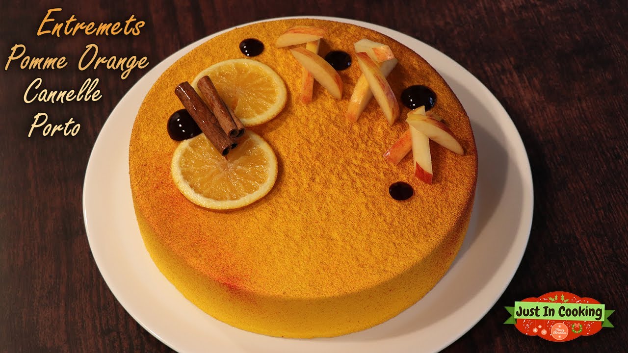 ❅ Recette d'Entremets de Noël Pomme Orange Cannelle et Porto ❅