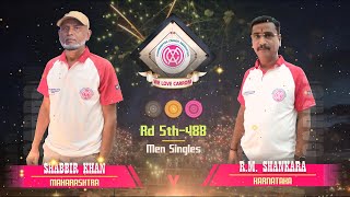 Carrom Shabbir Khan Maha Vs Rm Shankara Karnataka - Rd 5Th 488 - Maharashtra Open Carrom