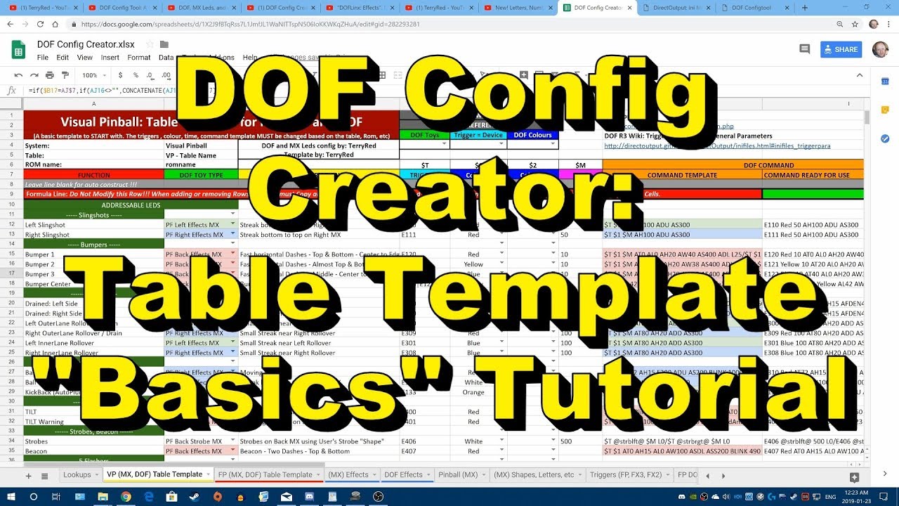 DOF Config Creator Table Template Basic Tutorial YouTube DOF Config Creator Table Template Basic Tutorial YouTube