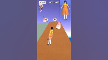 SQUID GAME DOLL! Build A Queen Game #shorts