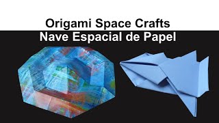 How to Make Origami Paper Spaceship   UFO 2023 - Cómo Hacer una Nave Espacial y un Ovni de Papel