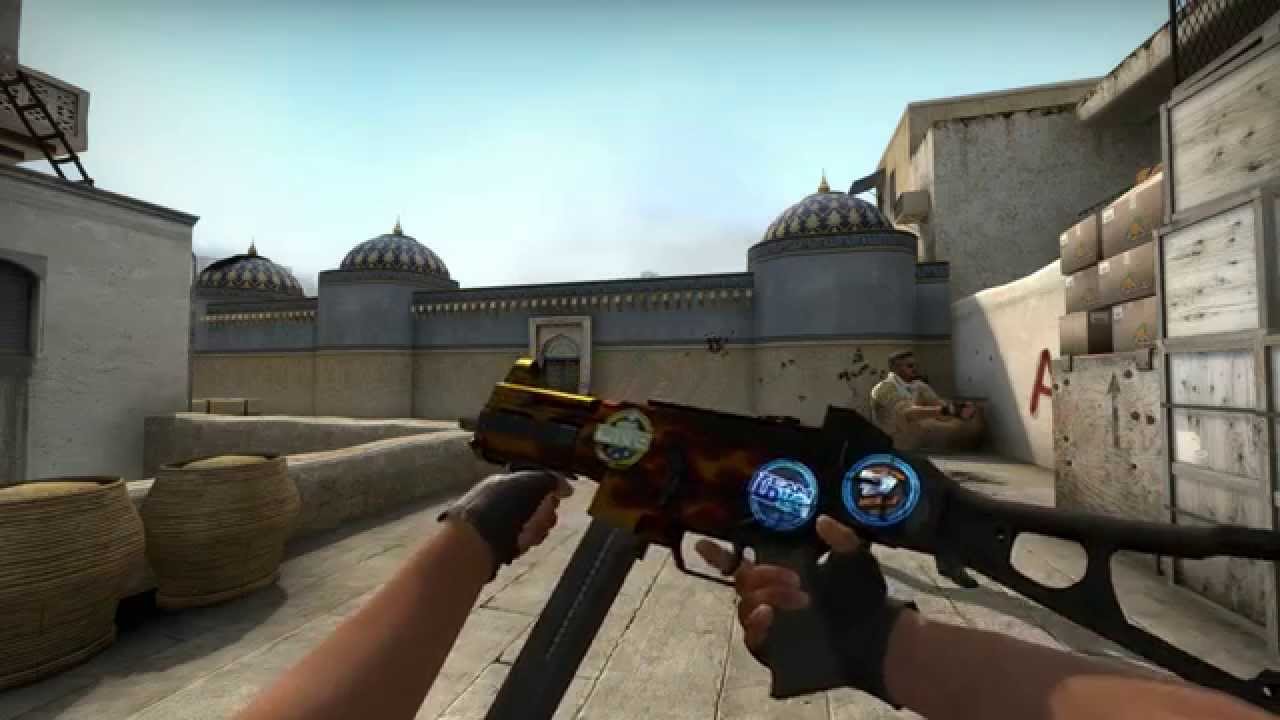 CS GO: Souvenir UMP-45 Blaze Factory New Showcase - YouTube
