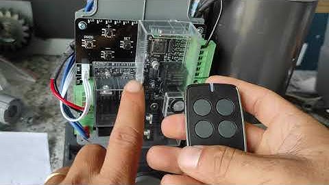 Cách sét remote cho mô tơ cổng trượt tự động Master 500DC