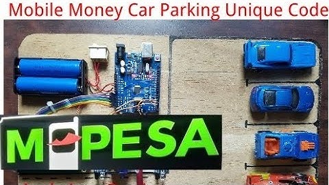 Arduino car parking code with mobile money || Mpesa