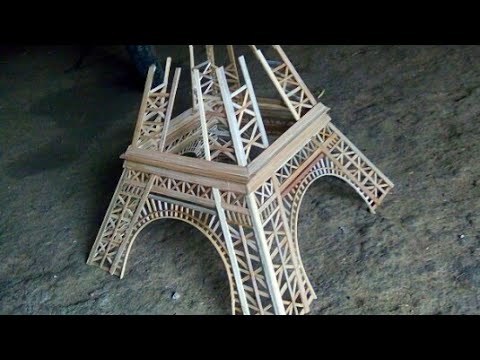  DARI  BAMBU Cara  buat menara eiffel dari  bambu dan barang  