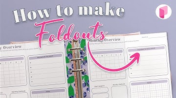 How to make Foldout Planner Inserts - Updated Tutorial