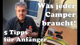 5 Dinge, die jeder Camper braucht  Tipps für die ersten Anschaffungen bevor das Wohnmobil da ist