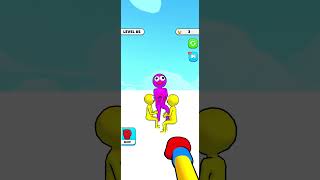 Purple Stickman Crowd Runner Challenge! 🏃♂️ Level 85 Gameplay #shorts