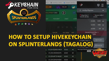 How to setup Hive Keychain on Splinterlands (Tagalog)