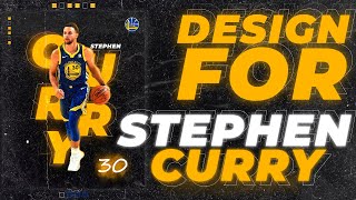 🔥🏀 MADE A DESIGN FOR STEPH CURRY ||| NBA IN PHOTOSHOP | TUTORIAL