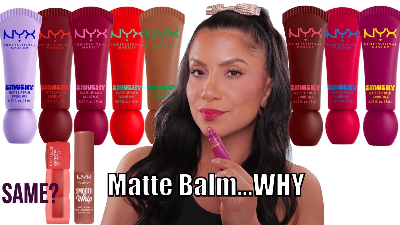 New NYX Smushy Matte Lip Balm Review & Swatches | Is It Just a Gimmick?