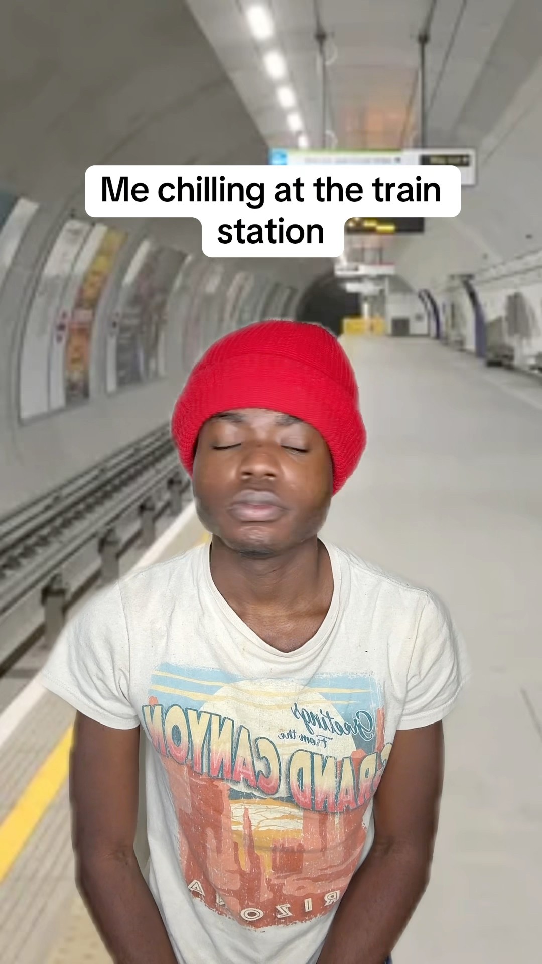 When you are chilling on a train story ?