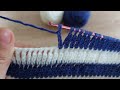 Very Easy Tunisian Crochet 🥰 Tunus işi çok çok çok  kolay örgü modeli😍