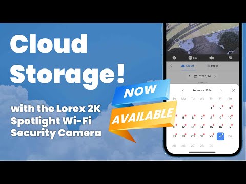 Access Your Security Anytime, Anywhere! 2K Spotlight Camera with Cloud Storage!