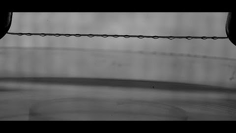 Rayleigh-Plateau instability on nylon fiber dipped in silicone oil