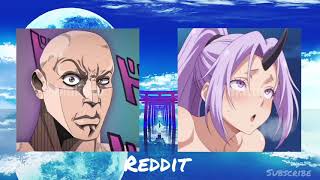Anime vs Reddit "Tensei shitara slime datta ken" [The Rock Reaction Meme]