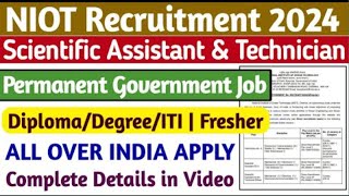 National Institute of Ocean Technology Jobs || Job Updates In Hindi