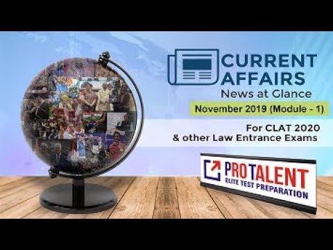 #CLAT2020 #ProTalentDigital #CurrentAffairs