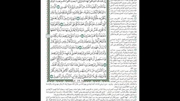 الصفحة١٩من المصحف الشريف برواية حفص عن عاصم القارئ د.بريك سعد بريك- إجازة التجويد من الأزهر الشريف