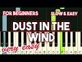 KANSAS - DUST IN THE WIND | SLOW & EASY PIANO TUTORIAL
