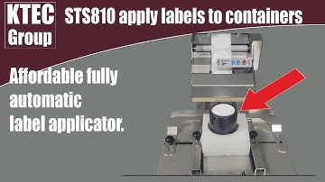 Label applicator STS810e - Labels-U-Print ® - KTEC GROUP UK