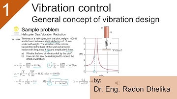 Vibration control (part 1): general concept of vibration design