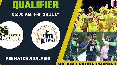 Seattle Orcas vs Texas Super Kings MLC 2023 Qualifier Match Prediction| #mlc2023predictionSOR vs TSK
