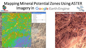 Mapping Mineral Potential Zones Using ASTER Imagery in Google Earth Engine || Gold Minerals zones