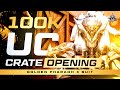 100000 UC GOLDEN PHARAOH SUIT + NEW AWM SKIN + AKM SKIN UPGRADE | MY LUCKIEST CRATE OPENING EVER