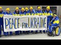 Украинские спортсмены провели акцию протеста