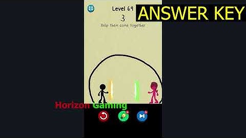 Draw to Save Stickman Puzzle LEVEL 64 - Gameplay Walkthrough Android IOS