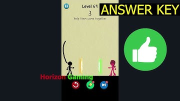 Draw to Save Stickman Puzzle LEVEL 64 - Gameplay Walkthrough Android IOS
