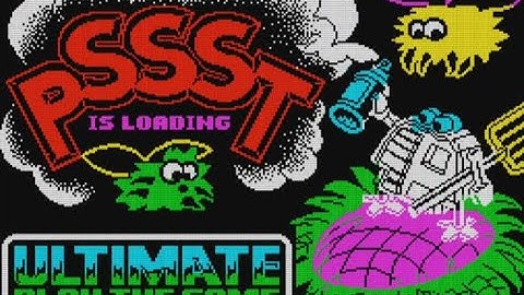 SINCLAIR ZX SPECTRUM # PSSST # 20.865 PTS. # GAMEPLAY # INCLUDING GAME TAPE LOADING #