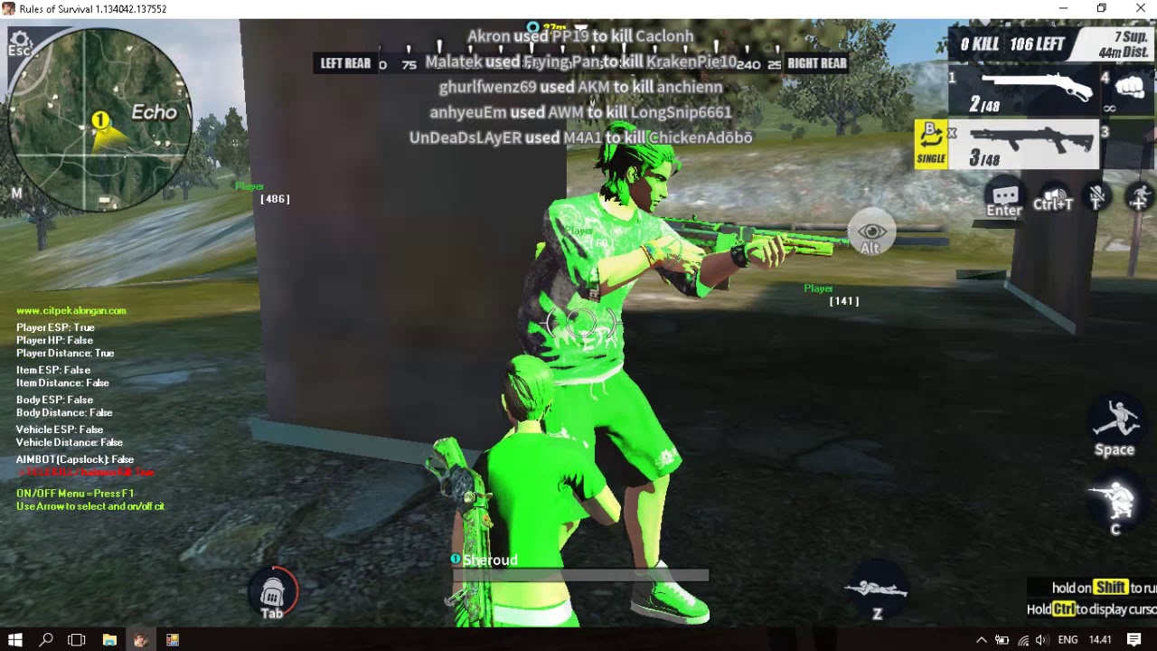 💥Rules of Survival Hack💥UPDATE 2.0 Valin - WallShoot !✅[Undetected 26/02/2018]✅