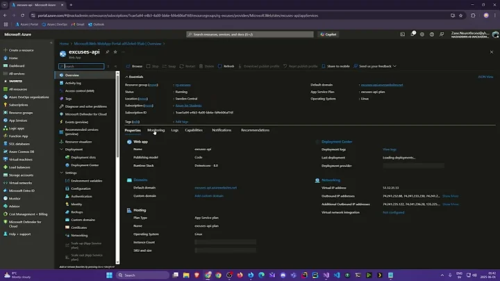09. Deploying the .NET 8 API to Azure App Service thumbnail