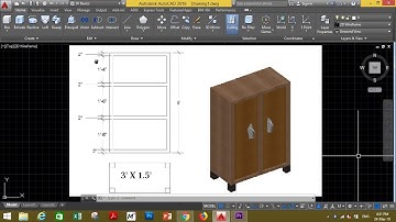 Autocad cupboard 3D in hindi by CP Singh// Chakrapani Singh