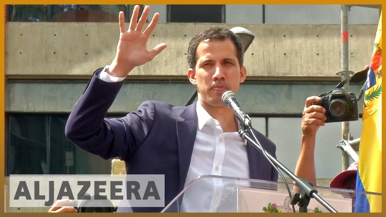 🇻🇪 خوان غوايدو يتولى رئاسة فنزويلا وسط احتجاجات | الجزيرة الانجليزية