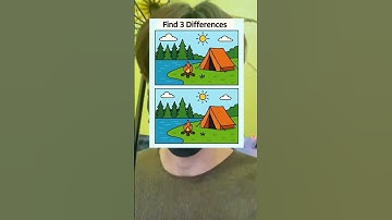 "Can You Find 3 Differences? 🔍🧠 | Fun Brain Challenge!"