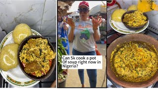 Can 5k make a pot of Egusi right now in Nigeria? Watch to find out. #egusisoup