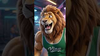 GYM-POWER! 💪🦁#brainrotsong #brainrotmemes #brainrotrap #cartoonvibes #shorts