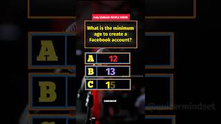 What is the minimum age to create Facebook account