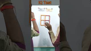 Make 2 square by remove 2 stick | Mind game | challenges | IQ Test | #shorts #matchstick  #viral screenshot 1