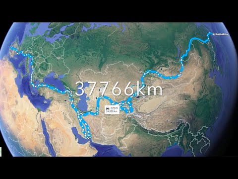From Japan to Portugal Cross the Eurasian [Around the World by motorcycle journey バイク世界一周]