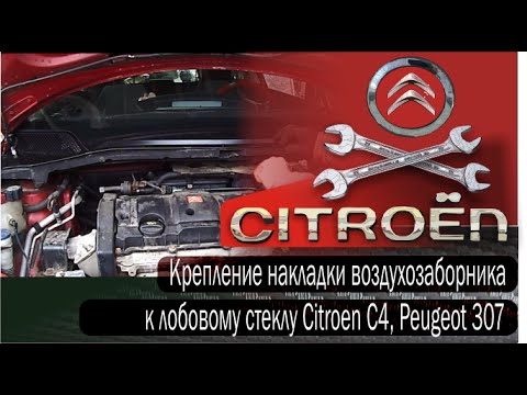 Крепление накладки воздухозаборника (жабо) Citroen C4,   Peugeot 307