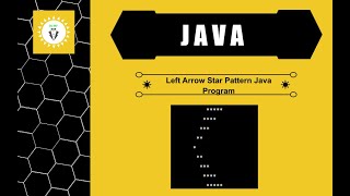 DuMV - Left Arrow Star Pattern Java Program – Using For Loop Profile